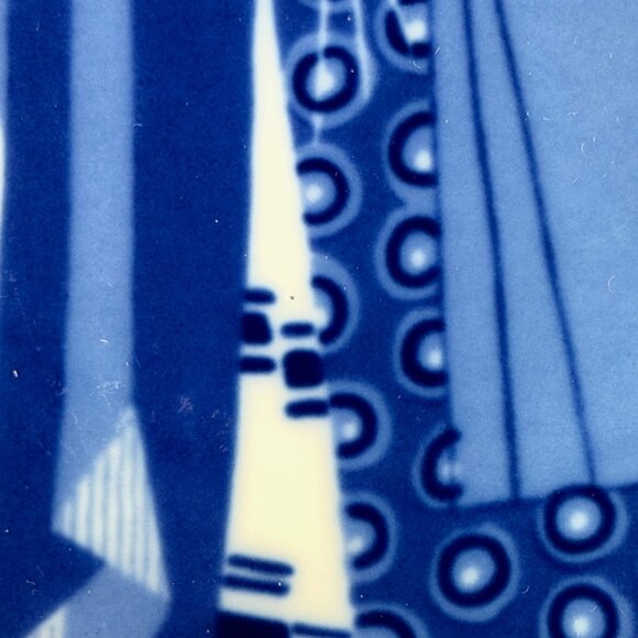 1969 Christmas Plate “De Hellige Tre Konger” Three Wise Men, 7" Blue & White - Picture 6 of 9